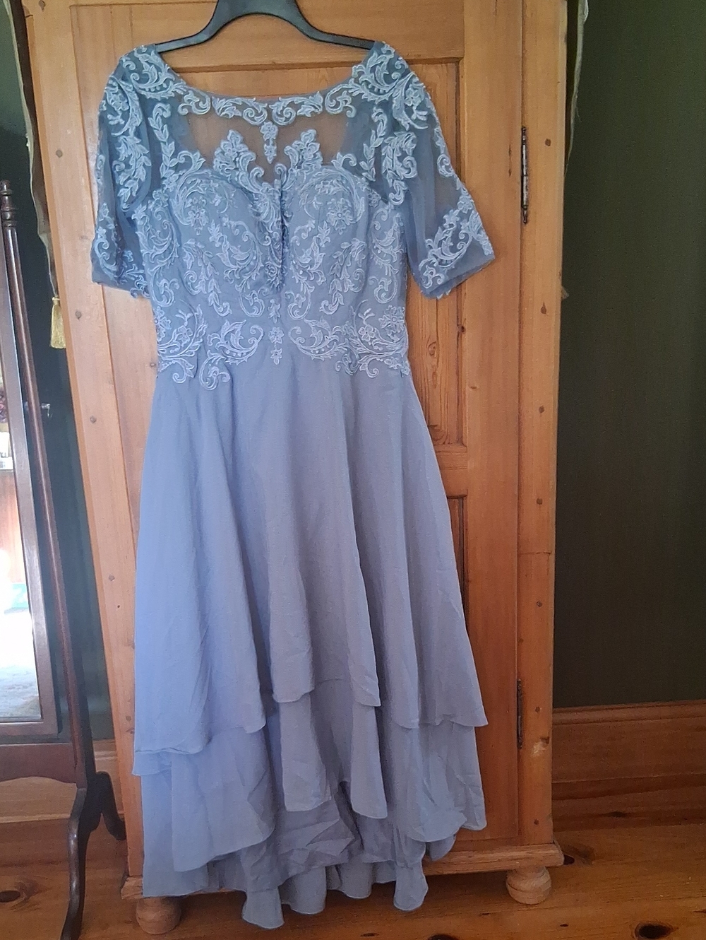 Gefsorp Tea length Mother Of The Bride Dress Formal Evening Gown
